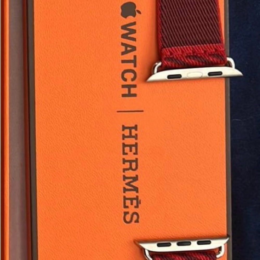 Hermes Red Apple Watch Band